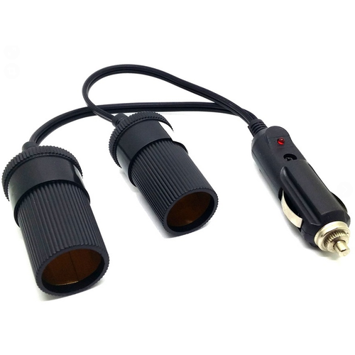 Удлинитель - разветвитель прикуривателя на 2 гнезда 05 м китай 00000000542 цена за 1 шт 580₽