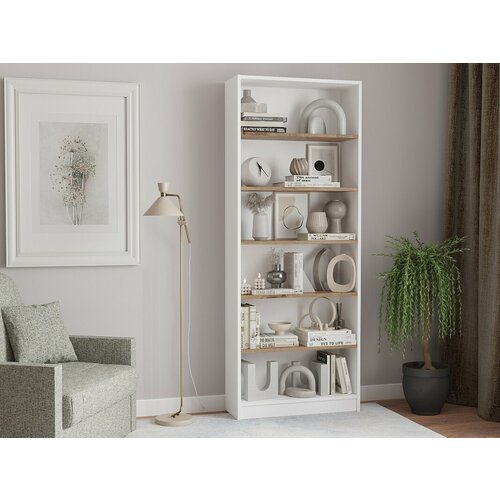 Стеллаж Оренсе-10 Белый 60x24x181