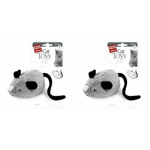 игрушка для кошек gigwi мышка интерактивная 75240 GiGwi Игрушка для кошек Мышка интерактивная, 2 шт