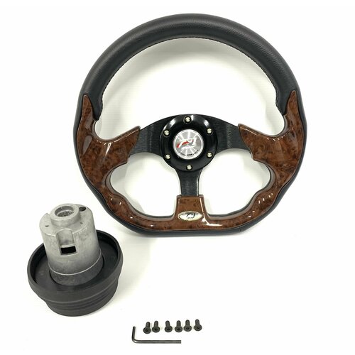 Спортивный руль 4156FPVC под дерево с адаптером на ВАЗ 2108210921099211321142115211021112112 3190₽