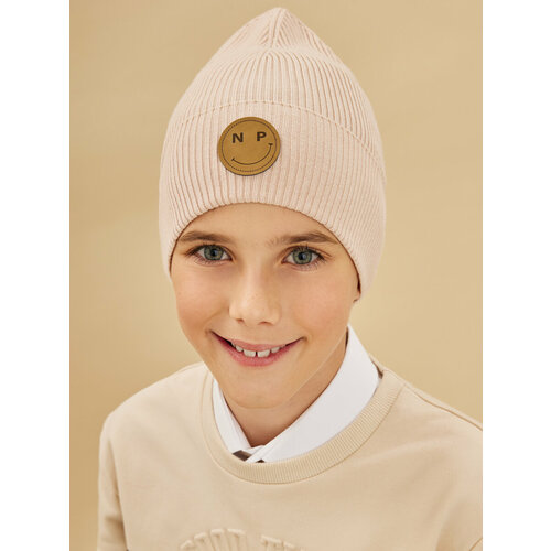 фото Шапка noble people, размер 52/54, розовый