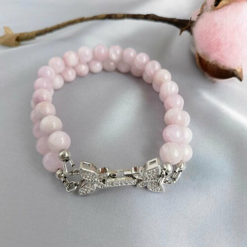 фото Браслет, кунцит, размер 18 см камни елены