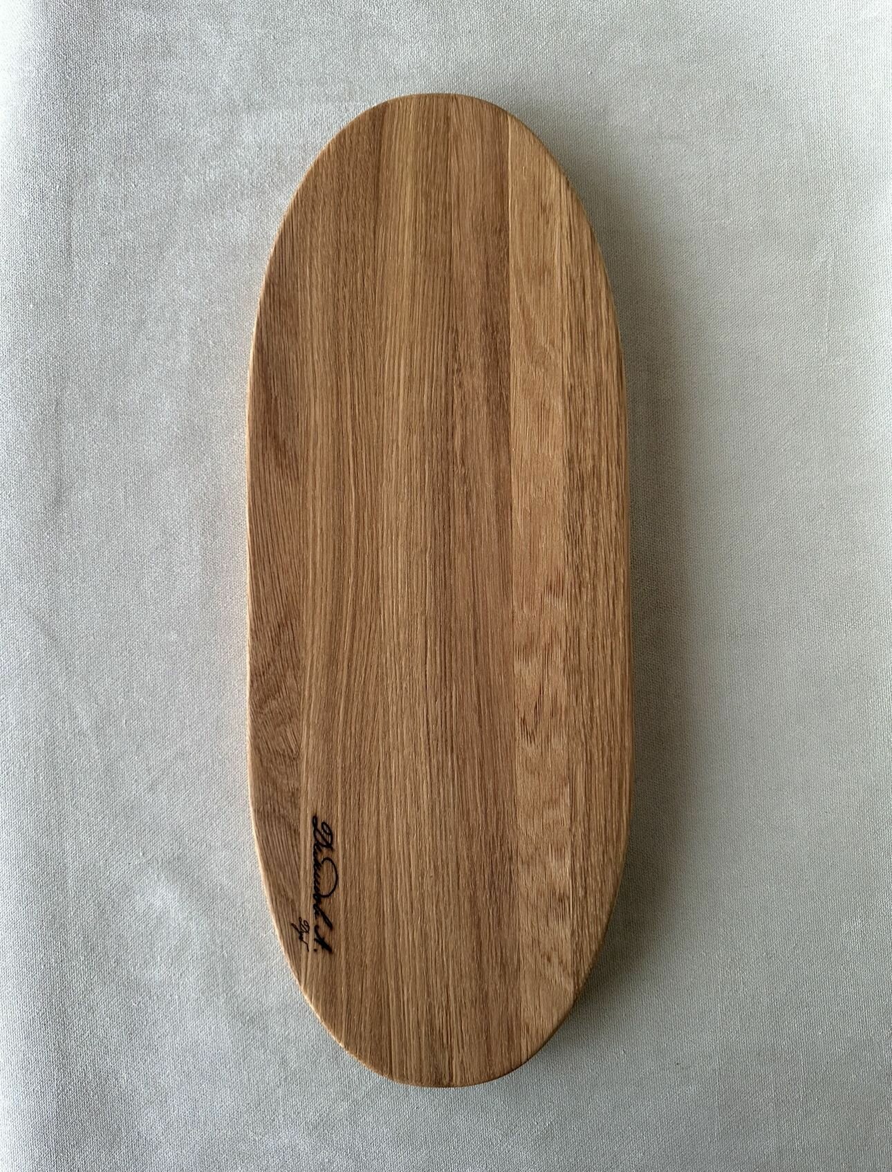 Разделочная доска Эллипс, 45*17,8*2 (см) ДУБ — фото 1