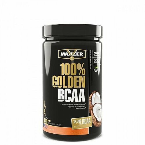 Кокосовая вода Maxler 100% Golden BCAA 420 гр (Maxler) аминокислотный комплекс maxler 100% golden апельсин 420 гр