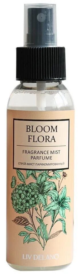 Liv Delano Спрей для тела мист FRAGRANCE MIST PARFUME парфюмированный Bloom Flora 100 мл