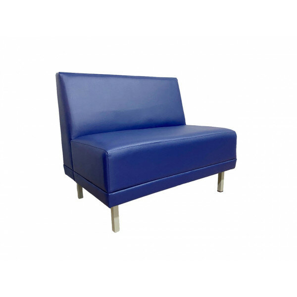 фото Диван Аверс размер: 100 х 68 см, искусственная кожа цвет синий