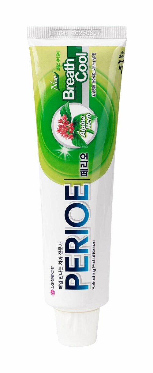 Освежающая зубная паста / Perioe Refreshing Herbal Breeze Breath Cool Toothpaste