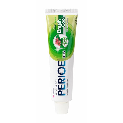 Освежающая зубная паста / Perioe Refreshing Herbal Breeze Breath Cool Toothpaste perioe зубная паста освежающая дыхание breath care alpha 160 г perioe