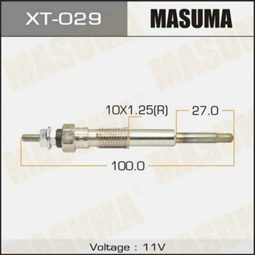 Свеча накаливания masuma pt-154 /2c 2c-t 3ce xt-029 Masuma XT-029 Toyota: 19850-64050