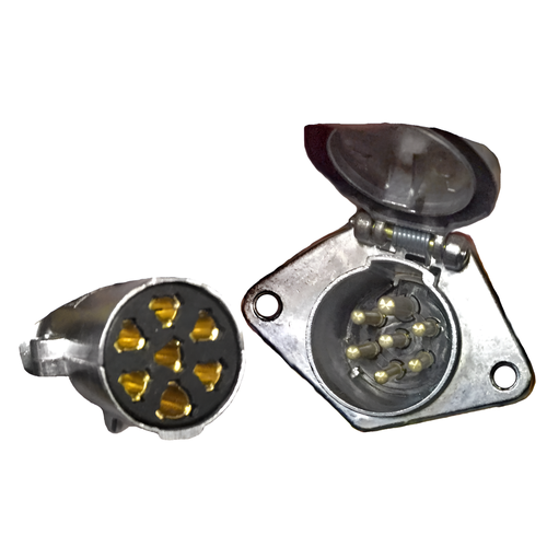 Розетка электрическая S алюминий соед резьбовое KTC011F-PN KMF 805₽