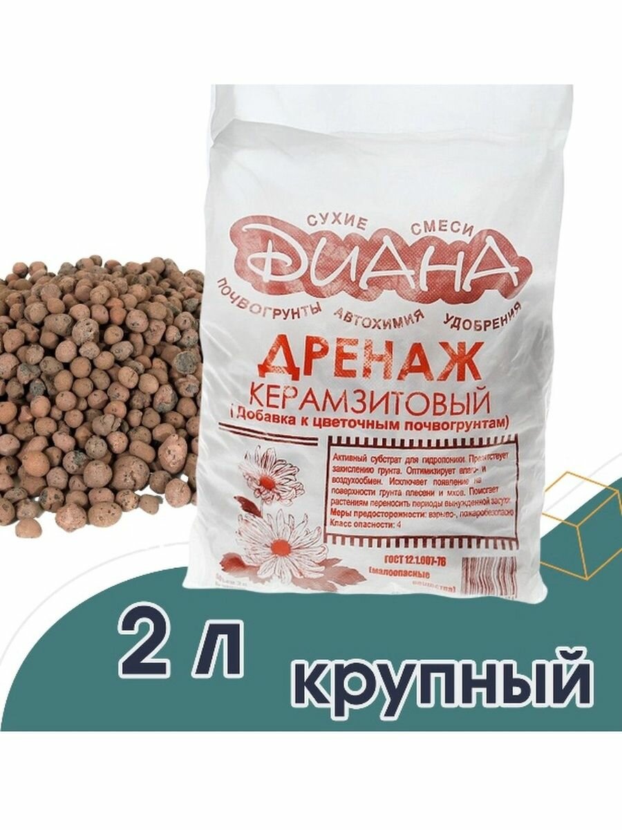 фото Дренаж керамзитовый крупный, 2 л