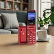 Телефон Philips Xenium E2601, 2 SIM, красный