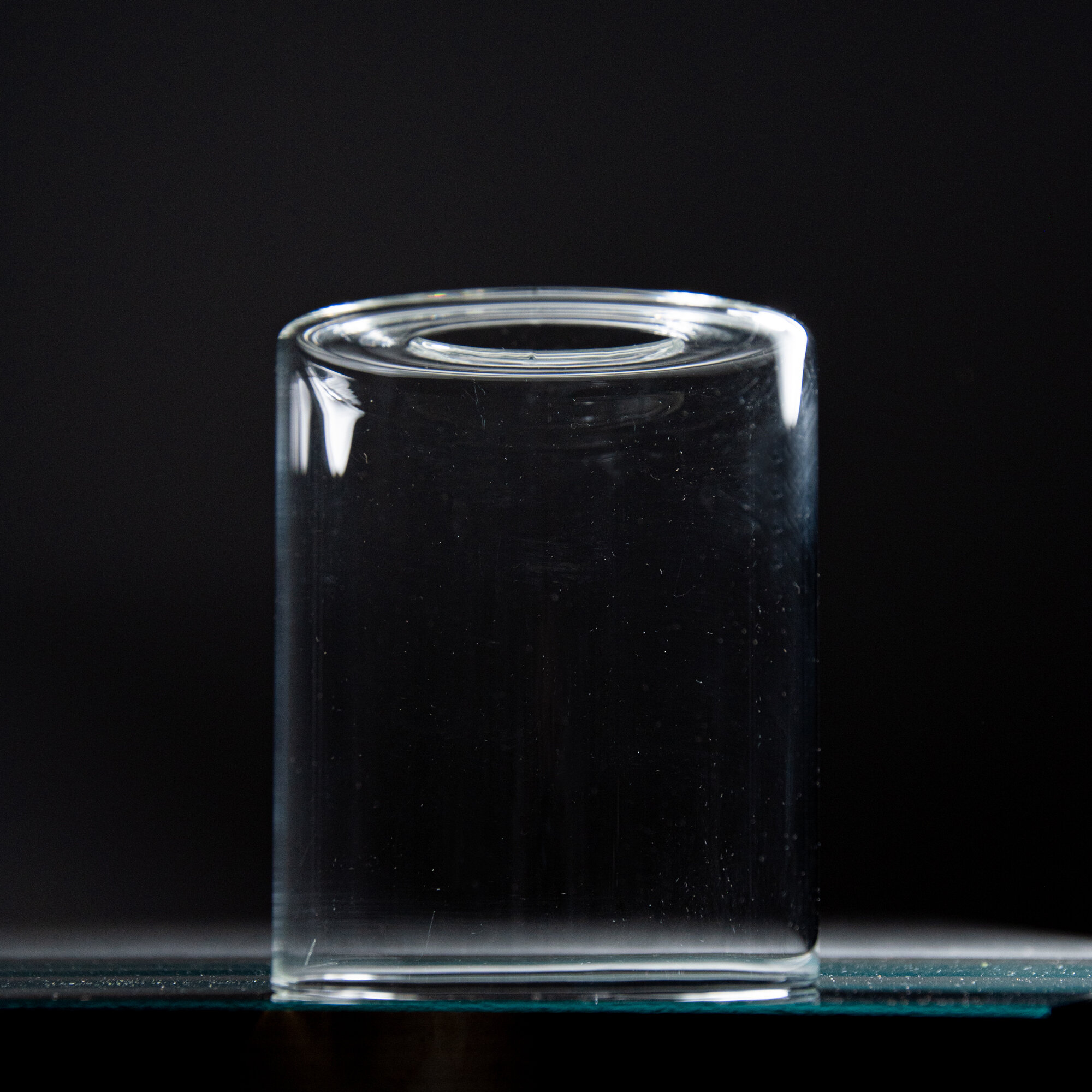 Плафон стеклянный "Цилиндр",прозрачный h 12 см - фотография № 4
