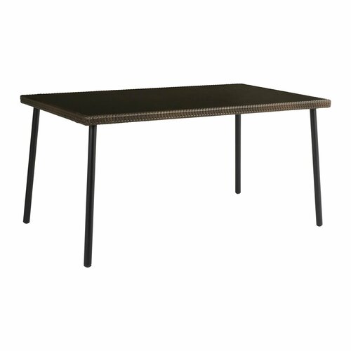 Стол садовый Zena 90x150x74 см стальстекло цвет коричневый 19519₽