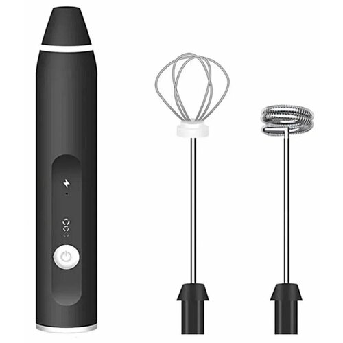 Вспениватель молока Мини-миксер Капучинатор Зарядка USB 2 насадки 609₽