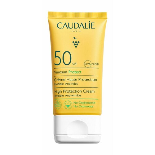 Солнцезащитный крем для лица / Caudalie Vinosun High Protection Cream SPF 50 солнцезащитный крем для лица caudalie vinosun high protection cream spf30 50 мл