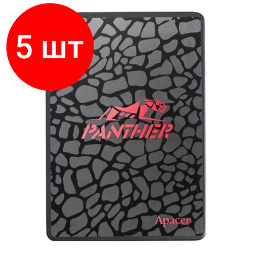 Комплект 5 штук SSD накопитель Apacer Panther AS340 25 480GB SATA AP480GAS340G-1 TLC 2864100₽