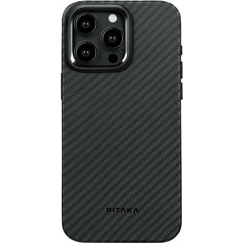 Чехлы Pitaka Чехол MagEZ Pro 4 для iPhone 15 Pro Max, кевлар, черно-серый
