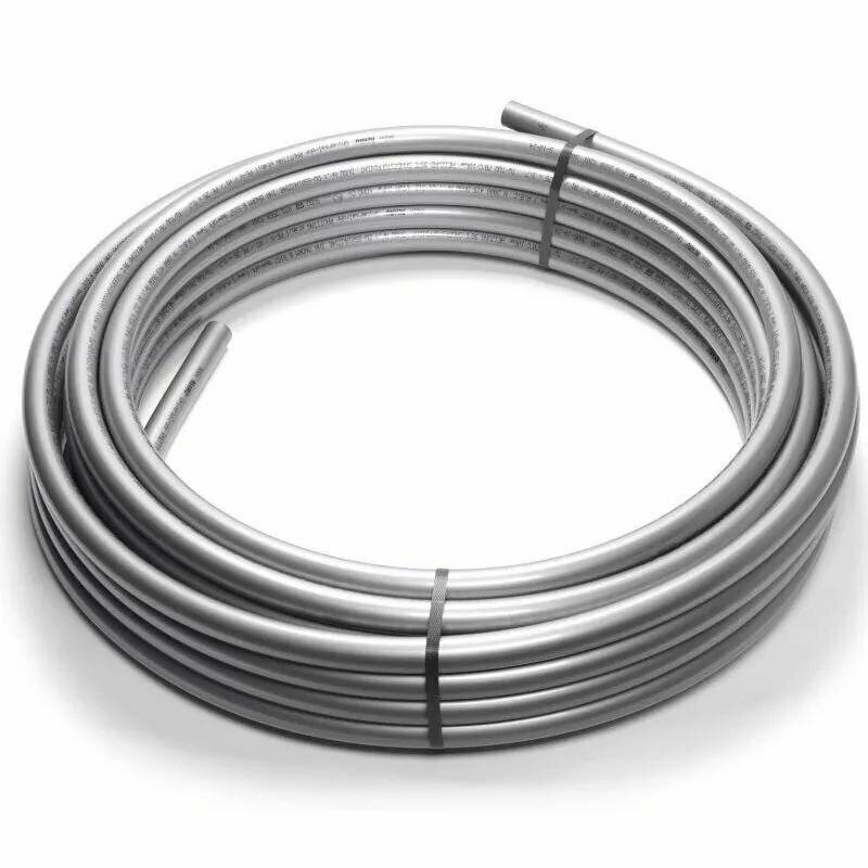 фото Труба из сшитого полиэтилена Рехау Flex DN16 x 2,2 PN10 (бухта 100 м), PE-Xa / EVOH, серебристый