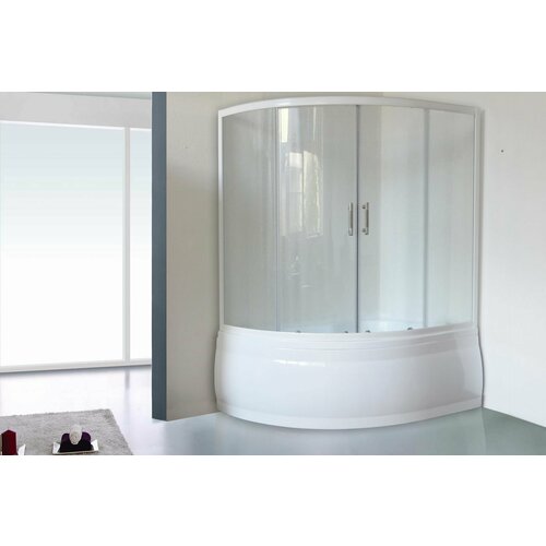 Душевая штора Royal Bath RB 160ALP-T 1600x1000x1500 (прозрачная) душевая штора royal bath rb 170alp t ch хром 6мм прозрачное