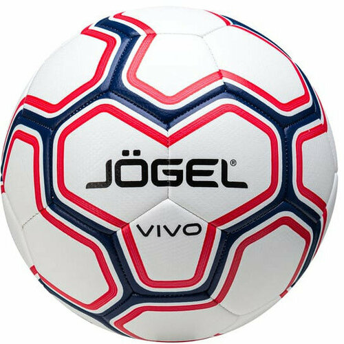 фото Мяч футбольный jögel vivo №5 цвет белый, размер 5 jogel
