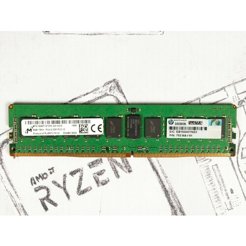 Оперативная память RDIMM DDR4 8Gb 2133Mhz CL15 1.2V ECC Micron MTA18ASF1G72PZ-2G1A2