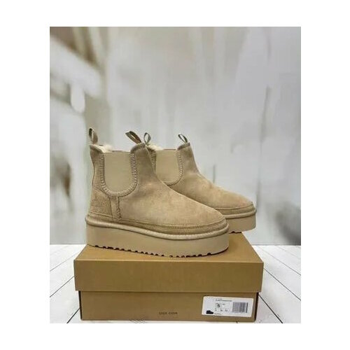 фото Угги челси, размер 36, бежевый без бренда