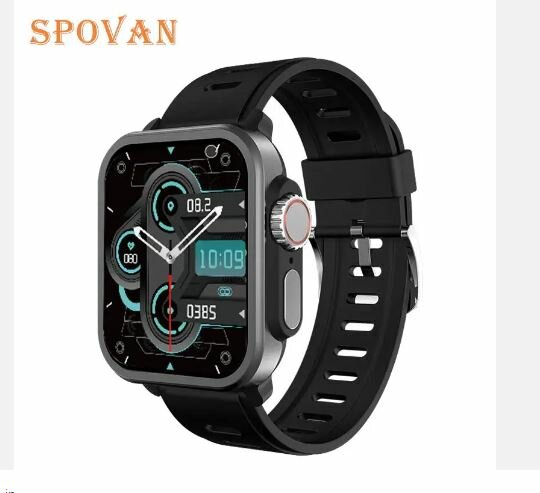 Spovan Новые Смарт-часы черные ECG Smartwatch PPG EKG Body Temperature Spo2 Smart Watches