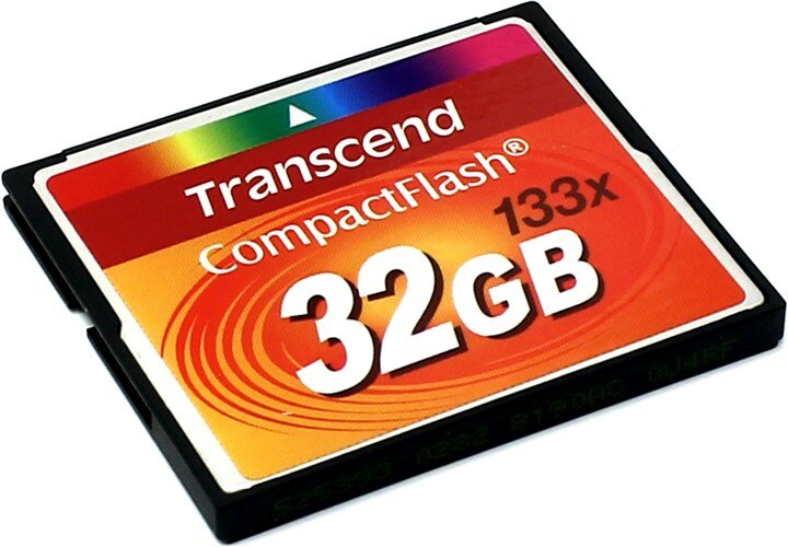 Карта памяти Transcend CompactFlash Standard (50/20MB/s) 32GB