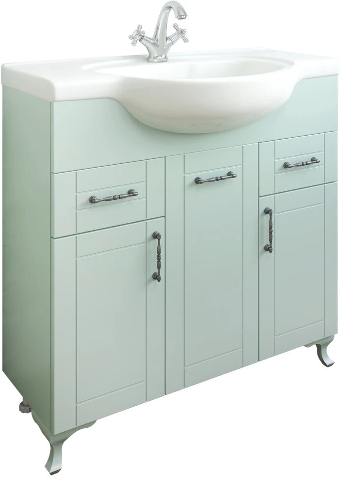 Тумба мятный матовый 84 см Sanflor Глория C000005712