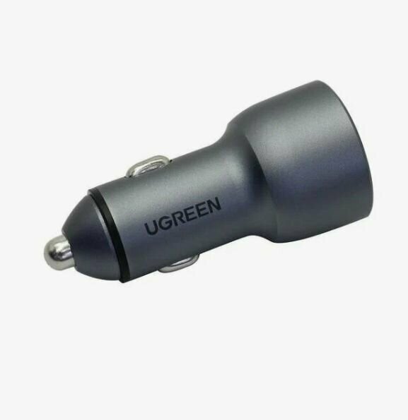 Автомобильное зарядное устройство UGREEN CD213 USB-C PD+USB-A QC 42.5W Fast Car Charger серый