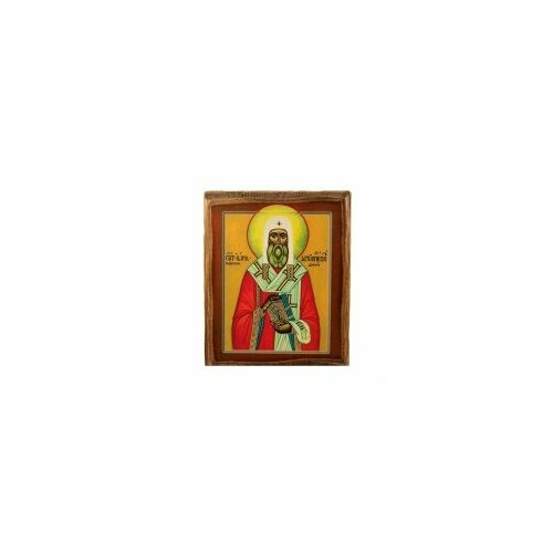 Икона печать на дереве.13х16 Иона Новгородский #107729
