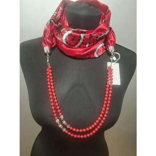 фото Платок foxtrot,92х90 см, красный