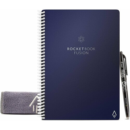 Интеллектуальный блокнот Rocketbook Fusion Executive Dark Blue A5 (EVRF-E-K-CDF)