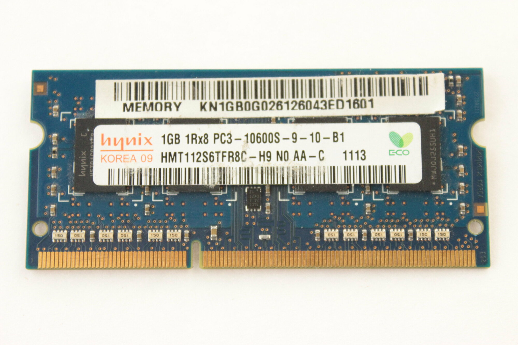 Память для ноутбука DDR3 1GB 1333MHz PC10600 Hynix