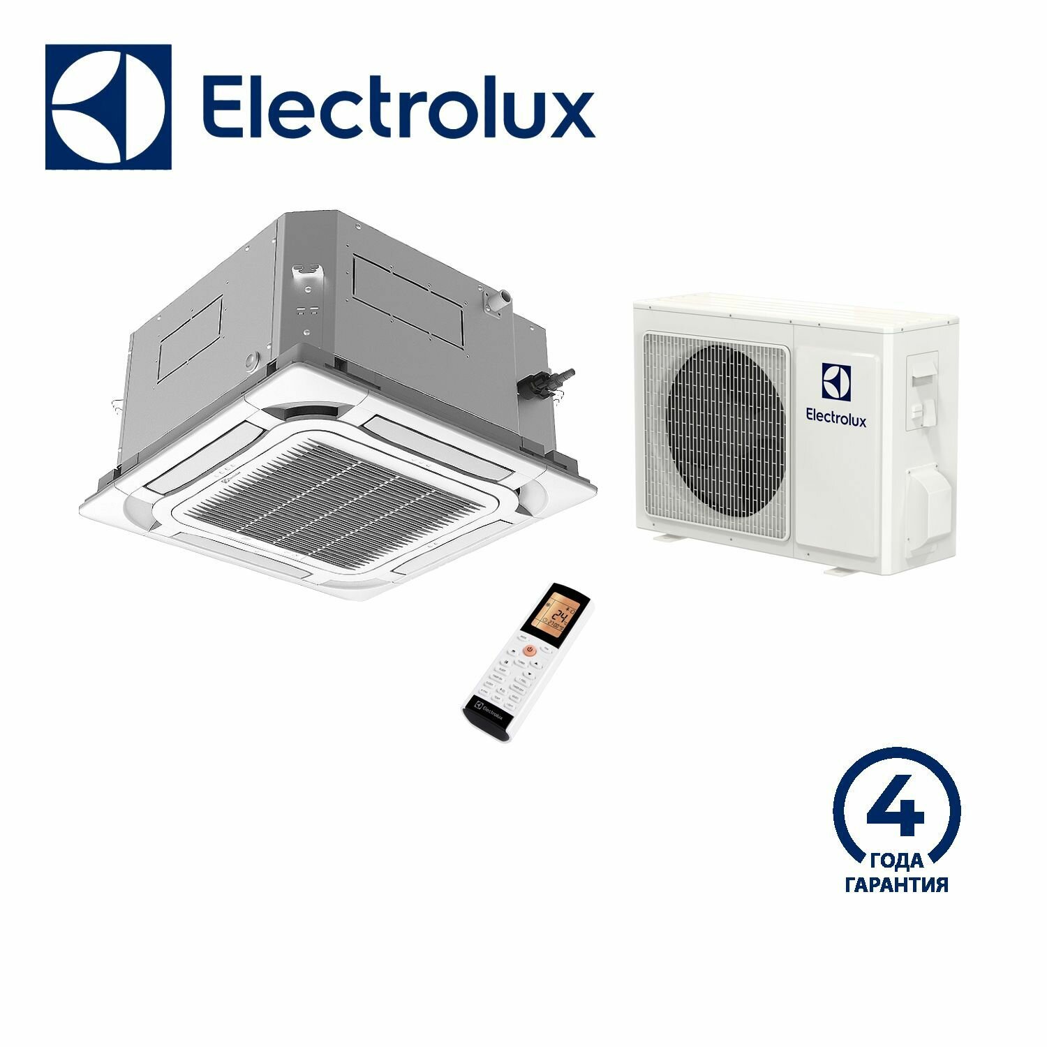 Сплит-система кассетного типа инверторная ELECTROLUX EACC-18H/UP4-DC/N8 (комплект)