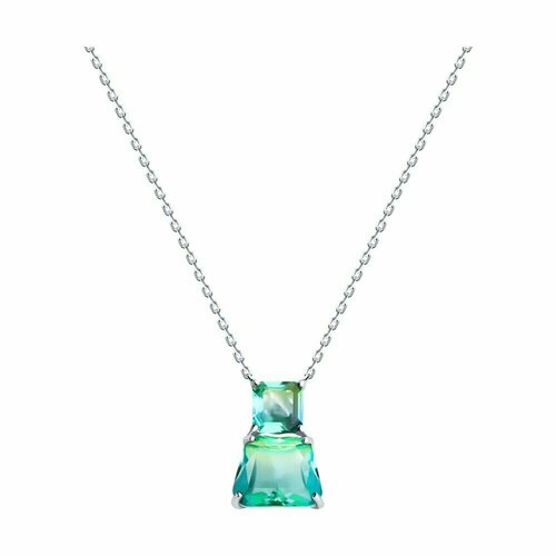 фото Колье diamant online, серебро, 925 проба, ситалл, длина 40 см., мультиколор