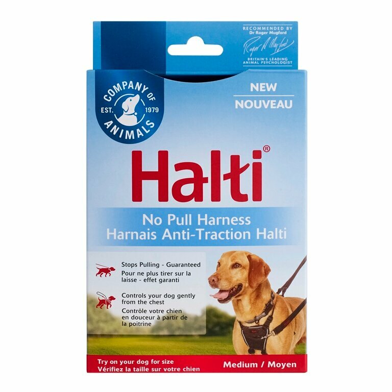 COA Шлейка для собак препятствующая натяжению "HALTI No Pull", черная, 22-36см (Великобритания) Company of Animals - фото №5