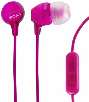MDR-EX15AP PI наушники Sony с микрофоном, розовые