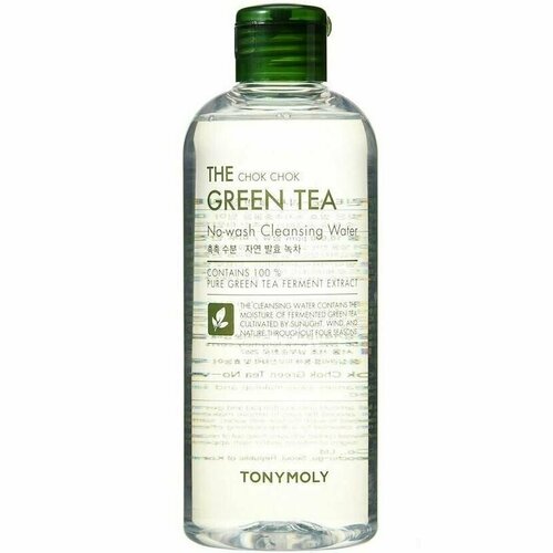 TONYMOLY The Chok Chok Green Tea Cleansing Water Мицеллярная увлажняющая вода для снятия макияжа , 300 мл.