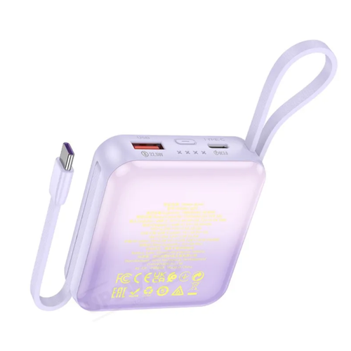 Повербанк POWERBANK HOCO Q23 10000 mAh 225W быстрая зарядка фиолетовый 245900₽