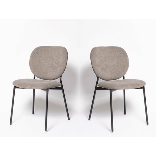 Комплект из 2-х стульев DC-2177 с обивкой из искусственного меха, серый AJ2306-12