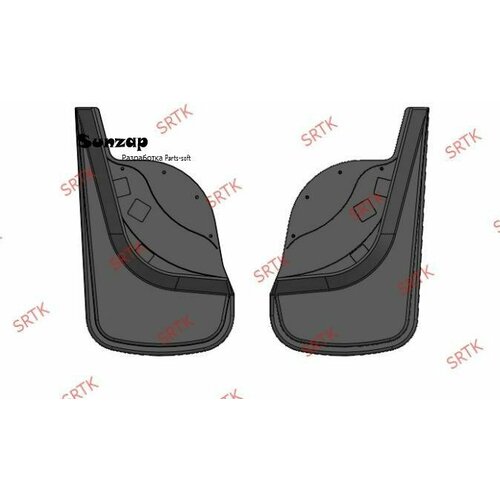 SRTK BR. U.04002 Брызговик универсальный задний комплект (2шт.) SRTK