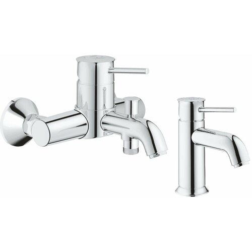 Комплект смесителей Grohe BauClassic 32865000 + 23162000 смеситель для раковины grohe bauclassic 23161000