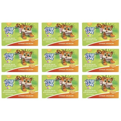 Little love Мыло детское Сочный апельсин 90 г 9 штук 1640₽