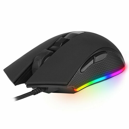 Игровая мышь Sven RX-G750 оптическая 6400dpi 6 кнопок подсветка кабель 18м Black 149000₽