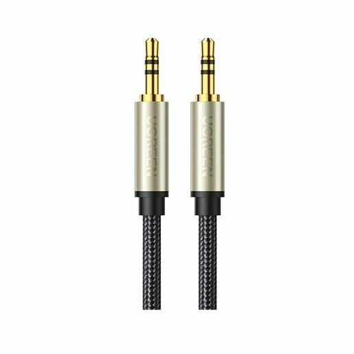 Кабель UGREEN AV125 (10604) 3.5mm Audio Cable Net Braid. Длина: 2 м. Цвет: серый