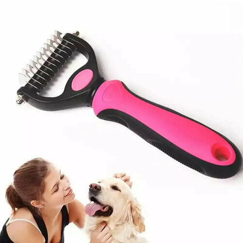 3pcs pet flea remover tool scratching hook remover pet cat dog grooming supplies tick picker flea removal tool pet comb Щетка для вычесывания шерсти домашних животных. Инструмент для вычесывания шерсти кошек и собак - односторонняя расческа.