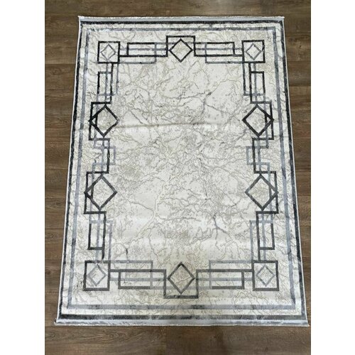 Ковер комнатный турция 150x200см Versay 1583 D.Grey Cream