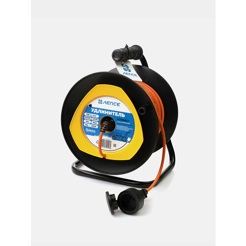 Удлинитель лепсе ГОСТ ПВС 2x1 10А 30м IP44 на пласт. катушке